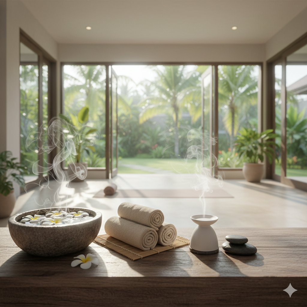 Entspannter Wellness-Hintergrund